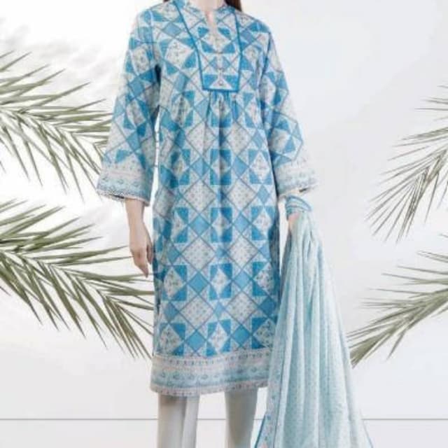 Saya 3 pc lawn Unstitched orignal fabric