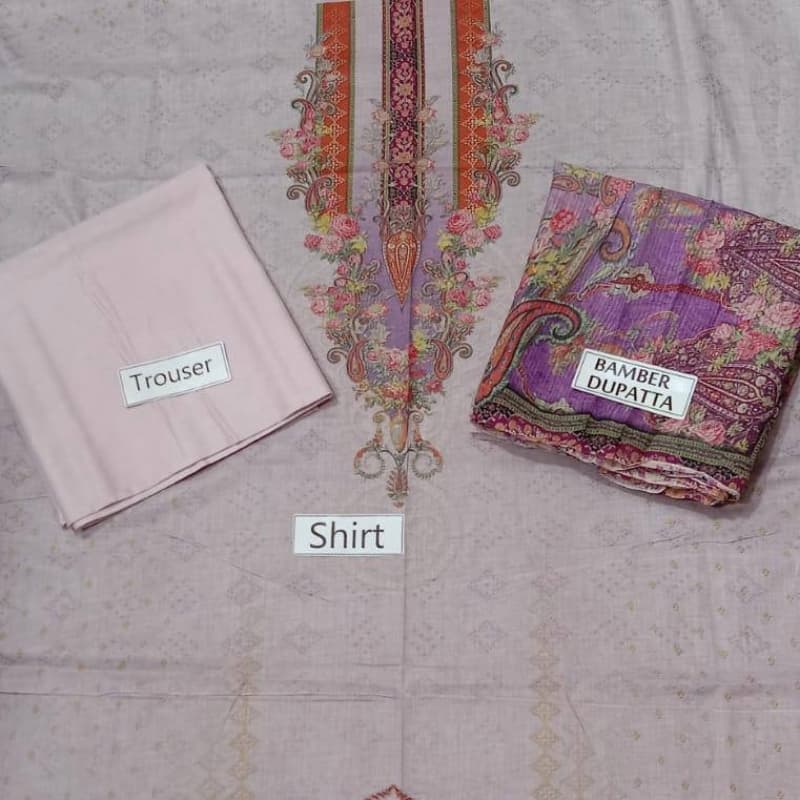 3 pc Orignal Fabric Unstitched suits