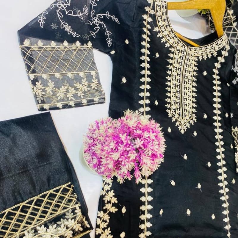 Organza Orignal Fabric suit