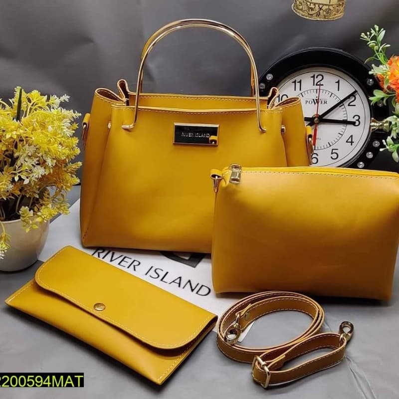 3 pc island Leather Ladies Bags